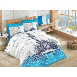 Постельное бельё евро Light House Mavi
