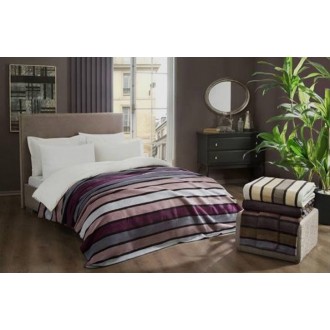 Плед Tac Cotton Battaniye Ripley 200*220 фиолетовый