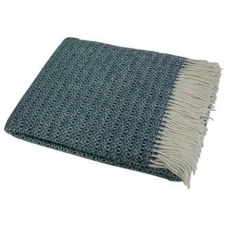 Плед шерстяной Vladi Неаполь серо-синий Плед шерстяной Vladi Неаполь серо-синий