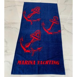 Полотенце пляжное First Choice Anchor Marina Yachting Red Blue