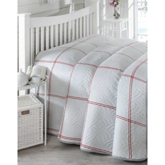 Стеганное покрывало Eponj Home Teressa kirmizi 200*220