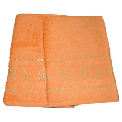 Набор махровых полотенец Gursan Bamboo оранжевый