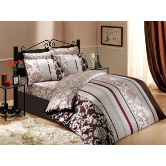 Постельное бельё Hobby Exclusive Sateen Oriental коричневий