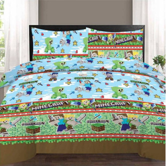 Дитяча постільна білизна Sofia ранфорс SR-87D (Майнкрафт) Дитяча постільна білизна Sofia ранфорс SR-87D (Майнкрафт)