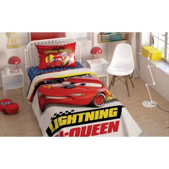 Детское постельное бельё с пике TAC Disney Cars Mcqueen 2020