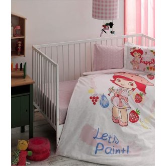Детское постельное белье Tac Strawberry Shortcake Paint в кроватку