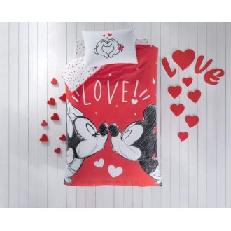 Постельное белье евро Tac Disney Minnie & Mickey Lovely Постельное белье евро Tac Disney Minnie & Mickey Lovely