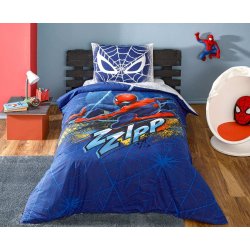Детское постельное белье TAC ранфорс Spiderman blue City