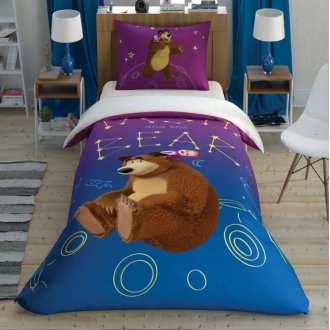 Детское постельное белье TAC Masha & The Bear Galaxy