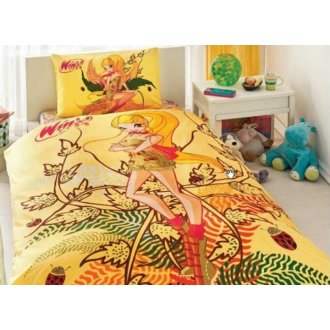 Детское постельное белье TAC Winx Stella Naturel Love