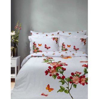 Постельное бельё Tac сатин Leyna kirmizi v01 красное евро