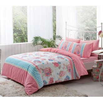Постельное белье King Size TAC ранфорс Emma pembe