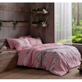 Постельное белье King Size TAC ранфорс Fleur Pink