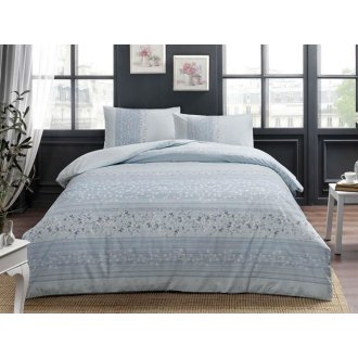 Постельное бельё Tac ранфорс Leona mavi евро