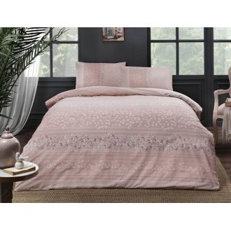 Постельное бельё Tac ранфорс Leona pembe евро