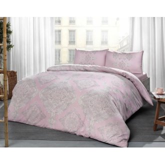 Постельное бельё Tac ранфорс Mirabel pembe v03 розовое евро