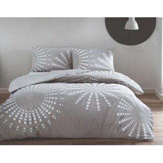 Постельное бельё Tac ранфорс Moon gri v01 серое евро