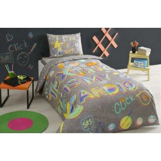 Подростковое постельное белье TAC Click gri