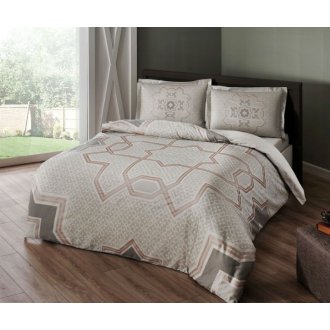 Постельное бельё Tac сатин Atlas gri v04 евро