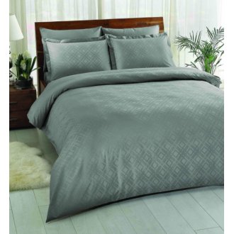 Постельное белье Tac жаккард Vision антрацит евро