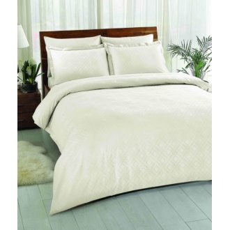 Постельное белье Tac жаккард Vision krem евро