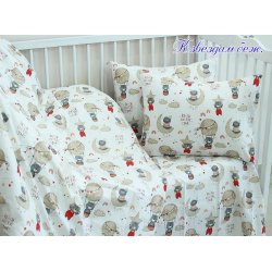 Детское постельное бельё TAG К звездам беж в кроватку для новорожденных