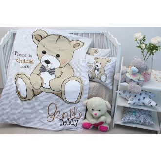 Дитяча постільна білизна PrimaTeks Teddy begie в ліжечко Дитяча постільна білизна PrimaTeks Teddy begie в ліжечко