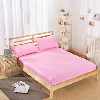 Простынь на резинке ST-1007 сатин TAG 160x200+20 розовая Простынь на резинке ST-1007 сатин TAG 160x200+20 розовая