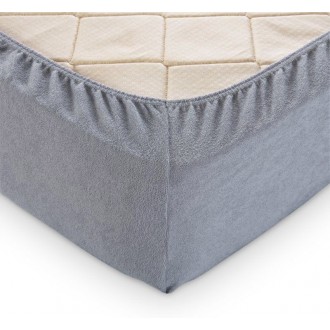 Простынь на резинке махровая TAG 160x200 Quicksilver