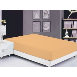 Простынь на резинке TAG 180x200 ранфорс Apricot Cream