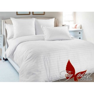 Простынь на резинке белая TAG 160x200+20 сатин страйп Простынь на резинке белая TAG 160x200+20 сатин страйп