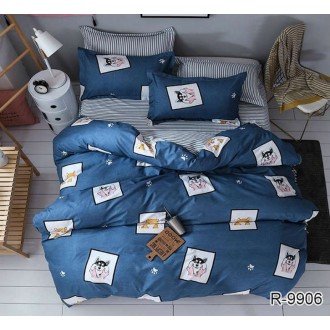 Комплект постільної білизни ранфорс TAG R9906 синій