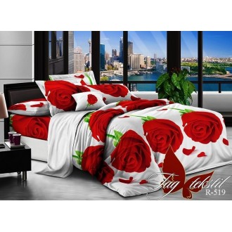 Комплект постельного белья TAG ранфорс R519 Розы 3D Комплект постельного белья TAG ранфорс R519 Розы 3D