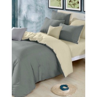 Постельное белье Moon Love (Украина) ранфорс G03 grey+beige