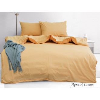 Однотонна постільна білизна Tag ранфорс Apricot Cream крем Однотонна постільна білизна Tag ранфорс Apricot Cream крем