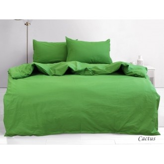 Постельное белье однотонное TAG (Украина) ранфорс Cactus зеленое