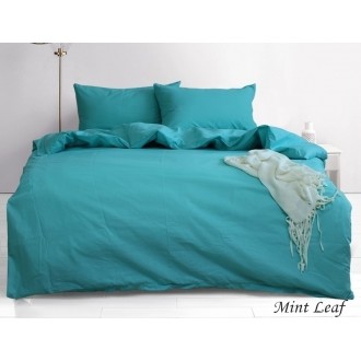 Постельное белье однотонное TAG (Украина) ранфорс Mint Leaf бирюзовое