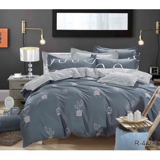 Комплект постельного белья ранфорс TAG R4161 серый