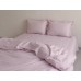 Постельное белье однотонное TAG ранфорс R-T9122 светло-розовое