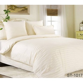 Постельное бельё Tag (Украина) сатин-страйп TAG ST-1017 кремовое