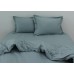 Однотонное постельное белье TAG сатин Green Grey