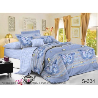 Постельное бельё Tag (Украина) сатин S334 Бабочки на голубом Постельное бельё Tag (Украина) сатин S334 Бабочки на голубом