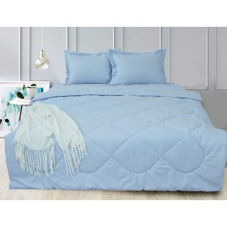 Набор постельного белья с летним одеялом TAG Light Blue