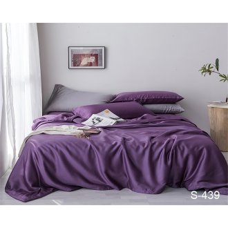 Однотонное постельное бельё Tag сатин S439