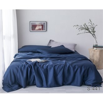 Однотонное постельное бельё Tag сатин S441