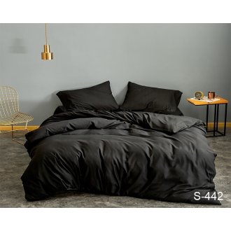Однотонное постельное бельё Tag сатин S442 