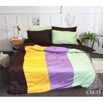 Постельное белье Tag сатин Color mix CM-13 евро Постельное белье Tag сатин Color mix CM-13 евро