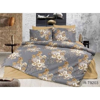 Постельное белье TAG (Украина) ранфорс R-T9203 Цветы на сером