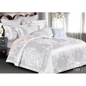 Постельное белье Вилюта (Украина) сатин-жаккард Tiare 2203 белое Постельное белье Вилюта (Украина) сатин-жаккард Tiare 2203 белое