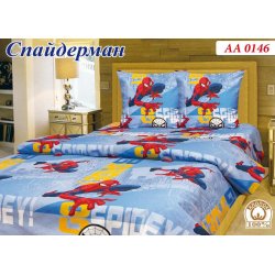 Детское постельное белье Тиротекс Спайдермен (Человек паук) - бязь